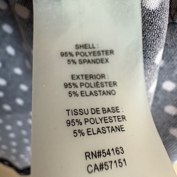 Karl Lagerfeld Paris Black with White Polka Dot Sleeveless Pullover Blouse - Picture 8 of 9